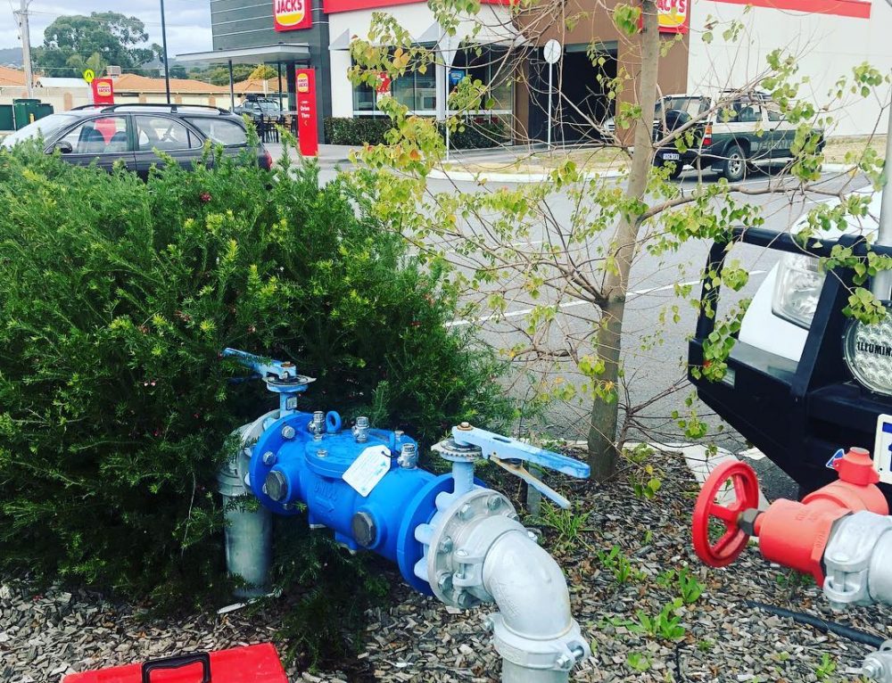Backflow testing this afternoon whilst fighting the temptation to get a whopper!